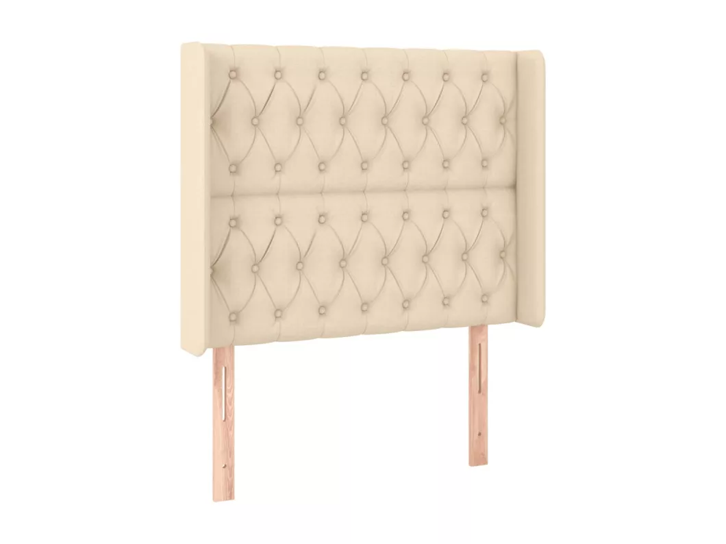 Kauf Unique LED Kopfteil Creme 93x16x118/128 cm Stoff Tiefpreis