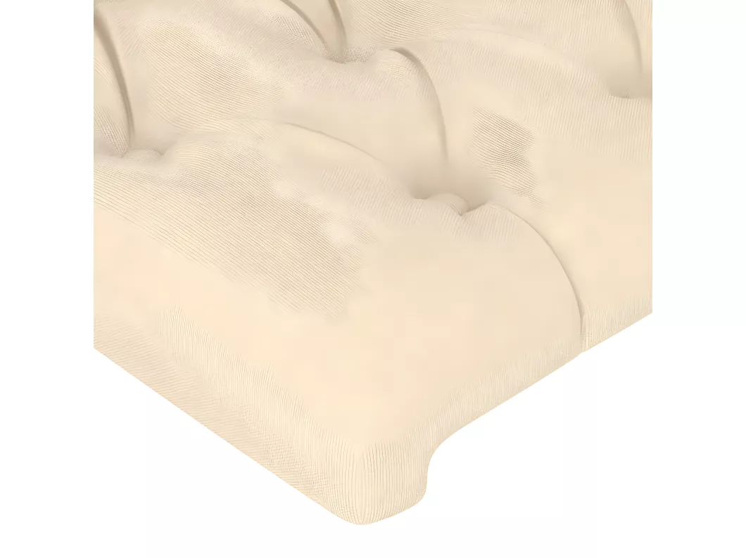 Kauf Unique LED Kopfteil Creme 93x16x118/128 cm Stoff Tiefpreis