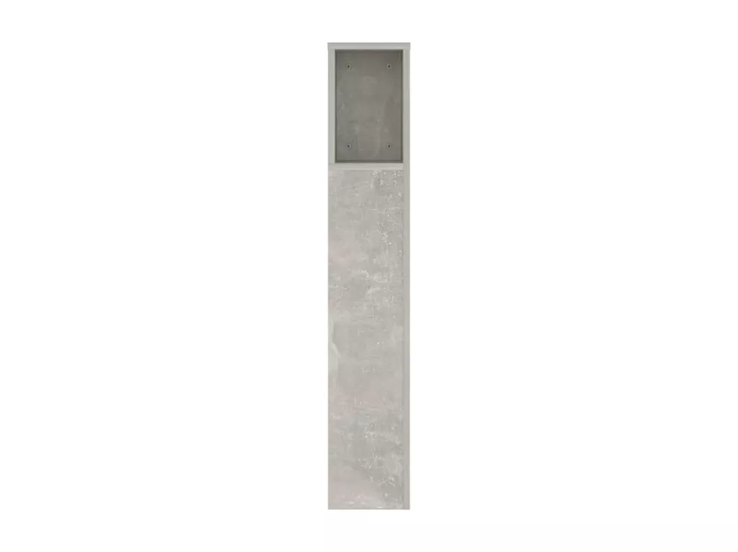 Kauf Unique Kopfteil mit Ablagen Betongrau 140x18,5x104,5 cm Kostenlose Rückgabe