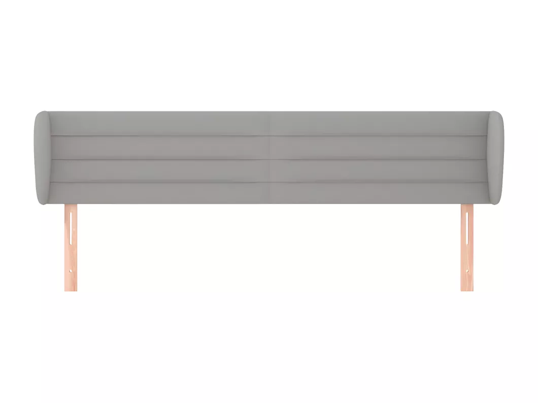 Kauf Unique Kopfteil mit Ohren Hellgrau 183x23x78/88 cm Stoff Begrenzte Freigabe