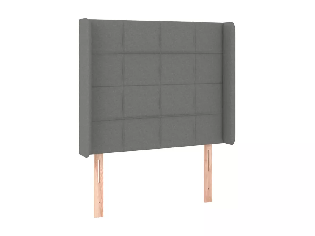 Kauf Unique LED Kopfteil Dunkelgrau 83x16x118/128 cm Stoff Letzte 3 Tage