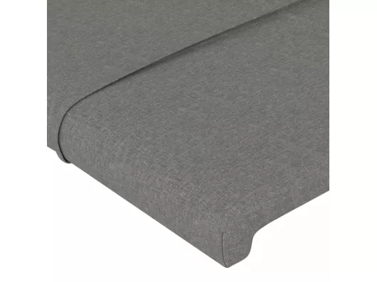 Kauf Unique LED Kopfteil Dunkelgrau 83x16x118/128 cm Stoff Letzte 3 Tage