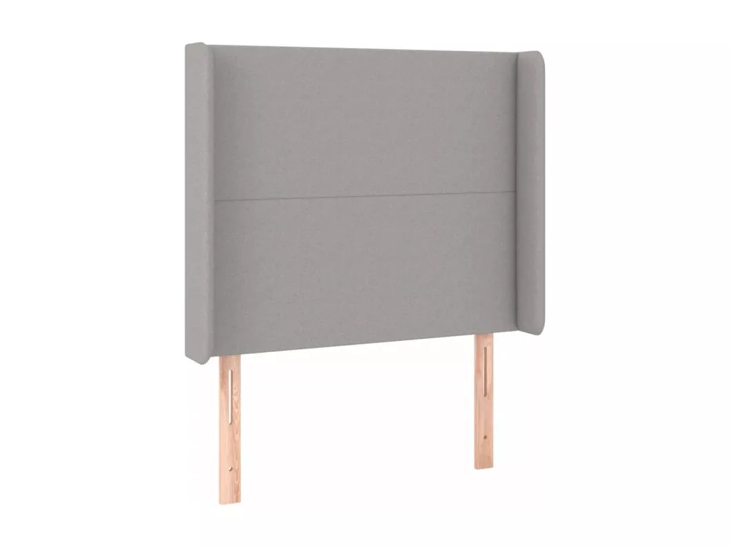 Kauf Unique LED Kopfteil Hellgrau 103x16x118/128 cm Stoff JETZT KAUFEN