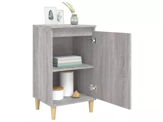 Kauf Unique Nachttische 2 Stk. Grau Sonoma 40x35x70 cm Holzwerkstoff Letzter Tag