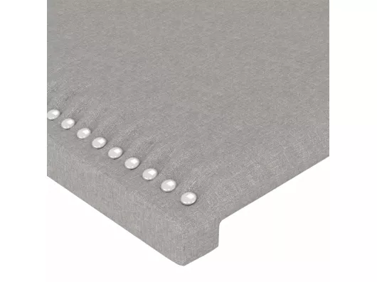Kauf Unique LED Kopfteil Hellgrau 83x16x118/128 cm Stoff Bis zu 60% Rabatt