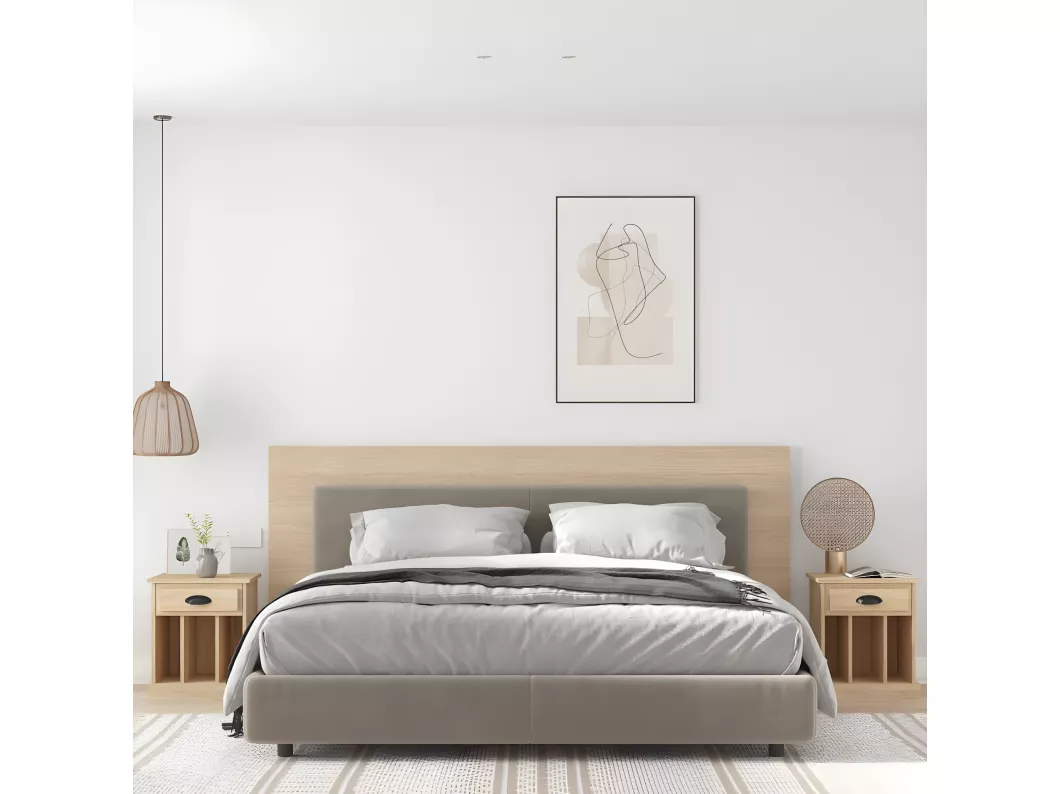 Kauf Unique Nachttische 2 Stk. Sonoma-Eiche 43x36x50 cm Nur für heute