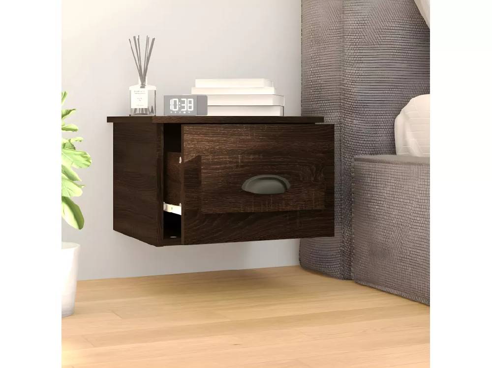 Kauf Unique Wand-Nachttische 2 Stk. Braun Eichen-Optik 41,5x36x28 cm Sonderangebot der Fabrik