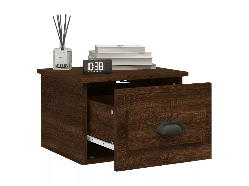 Kauf Unique Wand-Nachttische 2 Stk. Braun Eichen-Optik 41,5x36x28 cm Sonderangebot der Fabrik