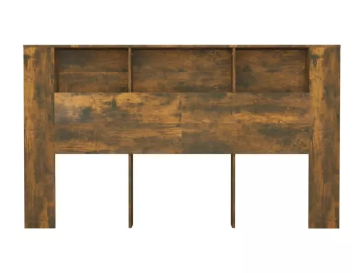 Kauf Unique Kopfteil mit Ablagen Räuchereiche 180x18,5x104,5 cm Bis zu 55% Rabatt