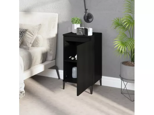 Kauf Unique Nachttische 2 Stk. Schwarz 40x35x70 cm Holzwerkstoff Nur noch ein Tag übrig