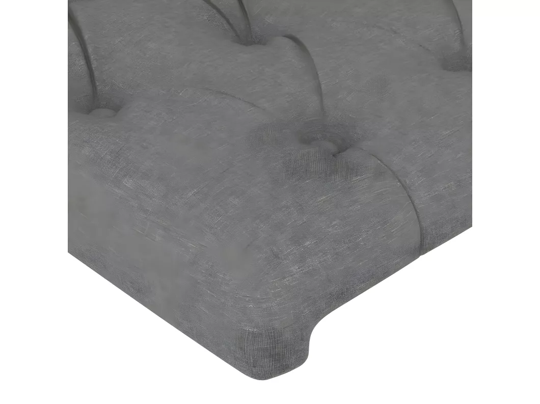 Kauf Unique LED Kopfteil Dunkelgrau 144x7x118/128 cm Stoff 50% Rabatt mit kostenlosem Versand