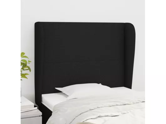 Kauf Unique Kopfteil mit Ohren Schwarz 83x23x118/128 cm Stoff