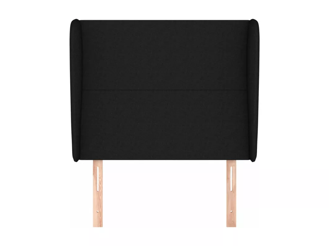 Kauf Unique Kopfteil mit Ohren Schwarz 83x23x118/128 cm Stoff Clearance-Verkauf