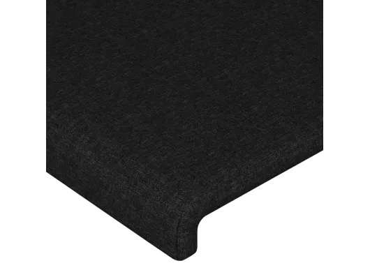 Kauf Unique Kopfteil mit Ohren Schwarz 83x23x118/128 cm Stoff Clearance-Verkauf