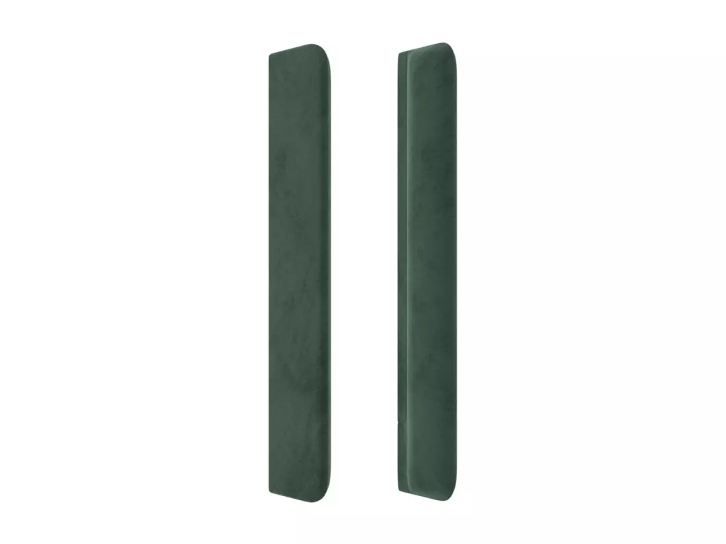 Kauf Unique Kopfteil mit Ohren Dunkelgrün 203x16x118/128 cm Samt Kostenloser Versand international