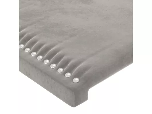 Kauf Unique Kopfteile 4 Stk. Hellgrau 72x5x78/88 cm Samt Black Friday Preise