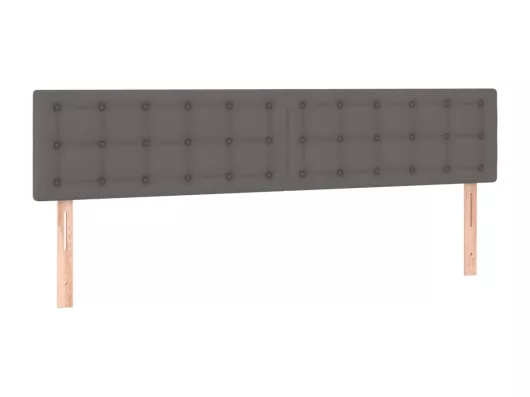Kauf Unique LED Kopfteil Grau 160x5x78/88 cm Kunstleder Rabatte dieses Monats