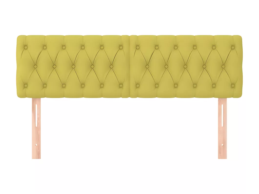 Kauf Unique Kopfteile 2 Stk. Grün 72x7x78/88 cm Stoff Auslauf