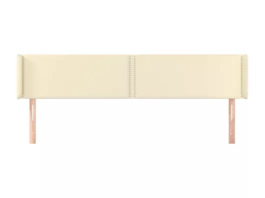 Kauf Unique Kopfteil mit Ohren Creme 163x16x78/88 cm Kunstleder Verkauf