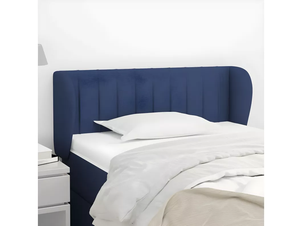 Kauf Unique Kopfteil mit Ohren Blau 103x23x78/88 cm Stoff