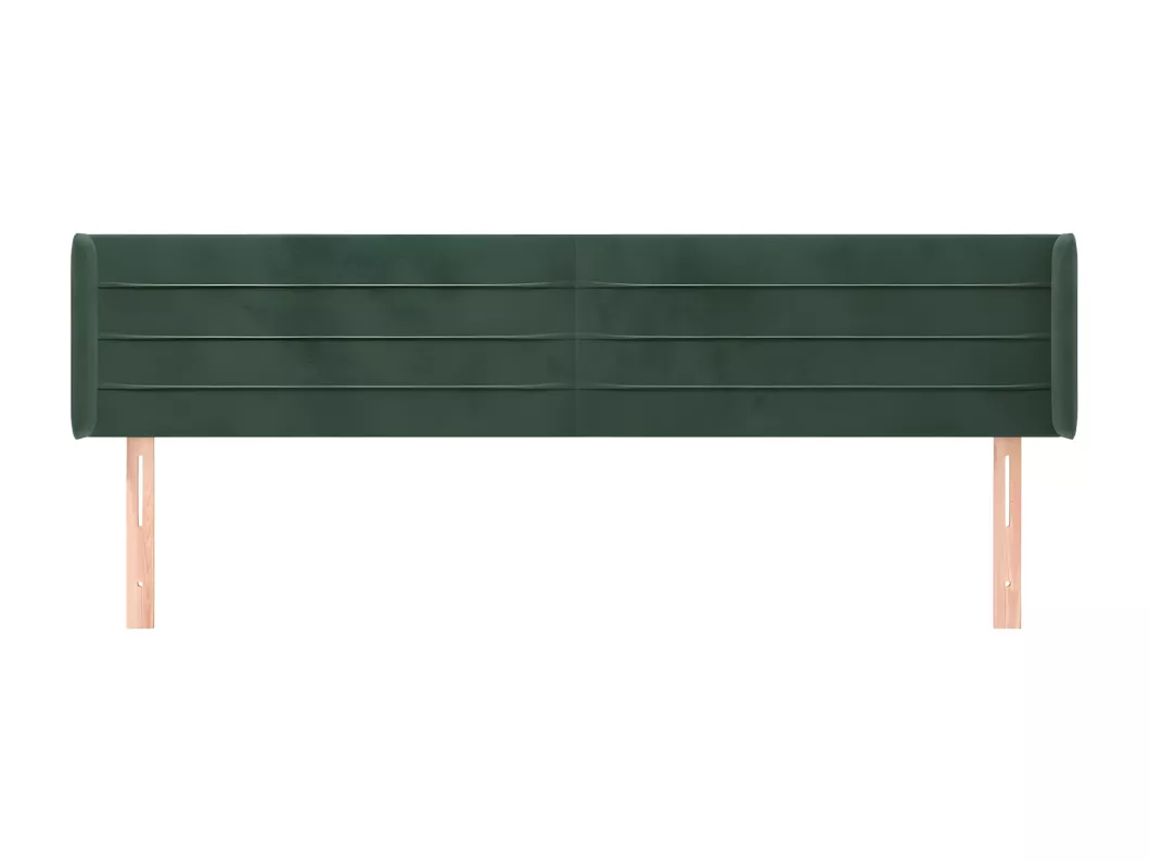 Kauf Unique Kopfteil mit Ohren Dunkelgrün 163x16x78/88 cm Samt Hotsell