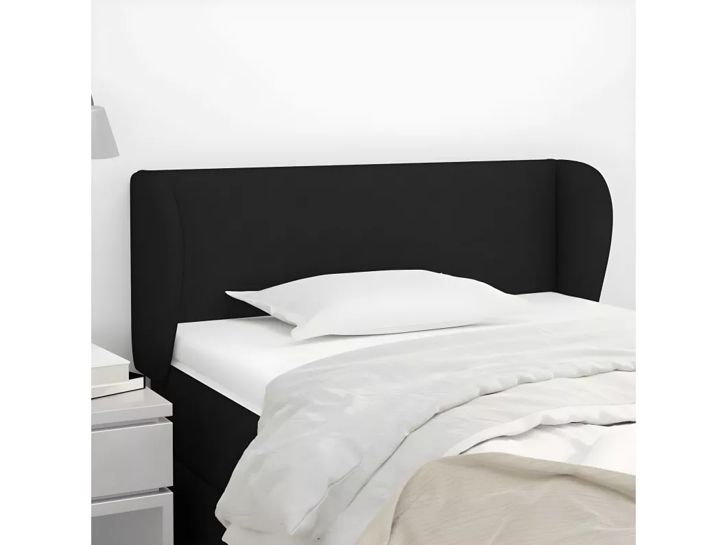 Kauf Unique Kopfteil mit Ohren Schwarz 93x23x78/88 cm Stoff