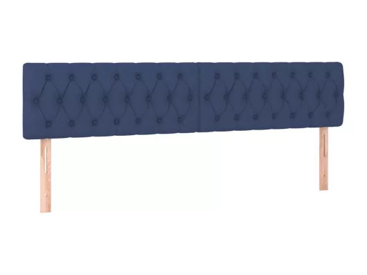 Kauf Unique LED Kopfteil Blau 200x7x78/88 cm Stoff Schlussverkauf