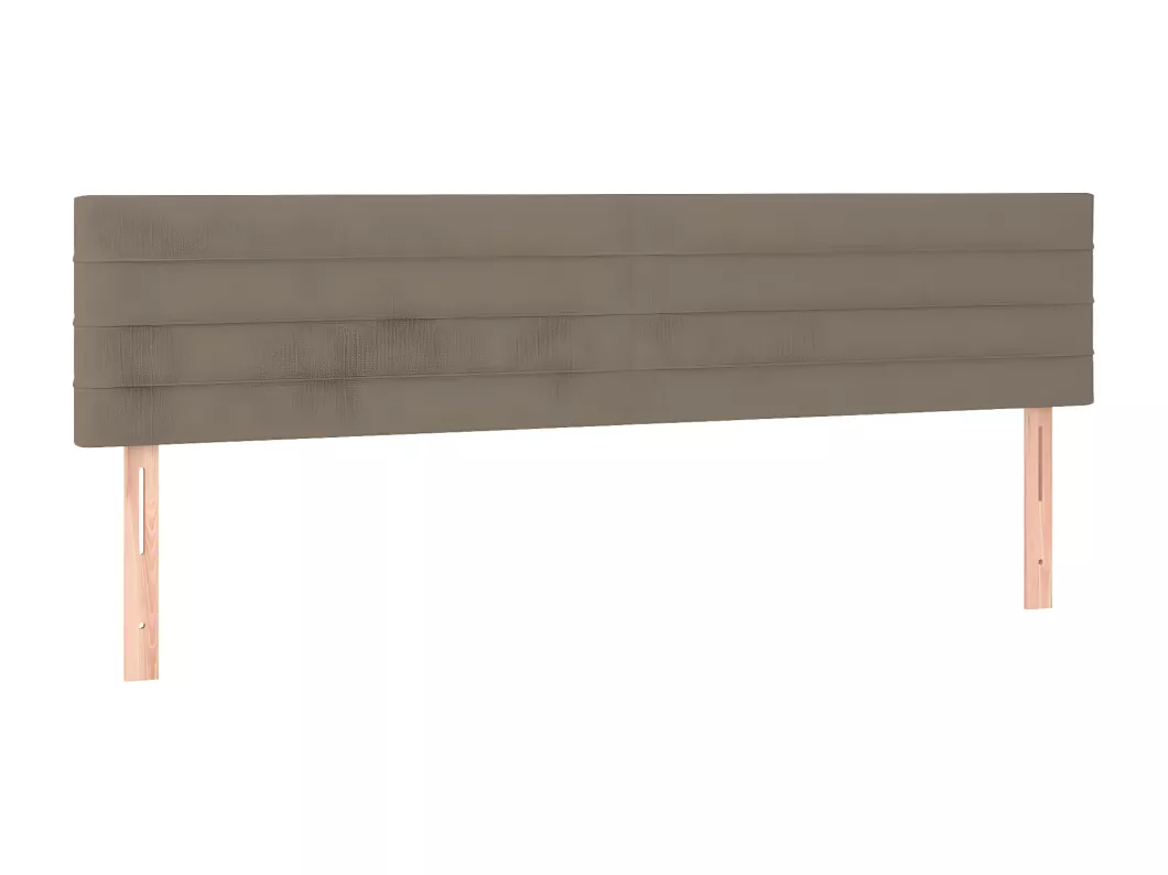 Kauf Unique LED Kopfteil Taupe 200x5x78/88 cm Stoff Günstiger Verkauf