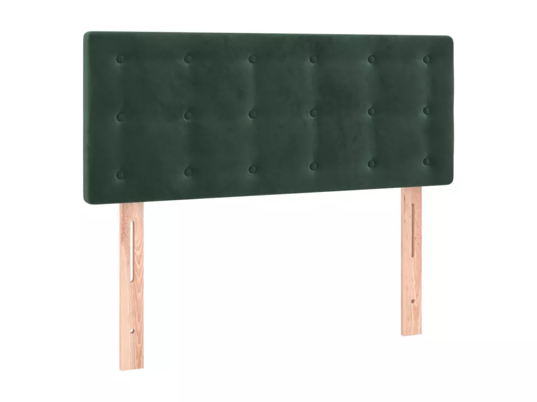 Kauf Unique LED Kopfteil Dunkelgrün 100x5x78/88 cm Samt Fabrikverkauf
