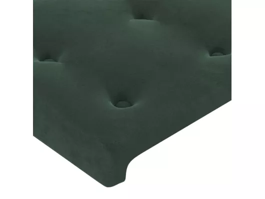 Kauf Unique LED Kopfteil Dunkelgrün 100x5x78/88 cm Samt Fabrikverkauf