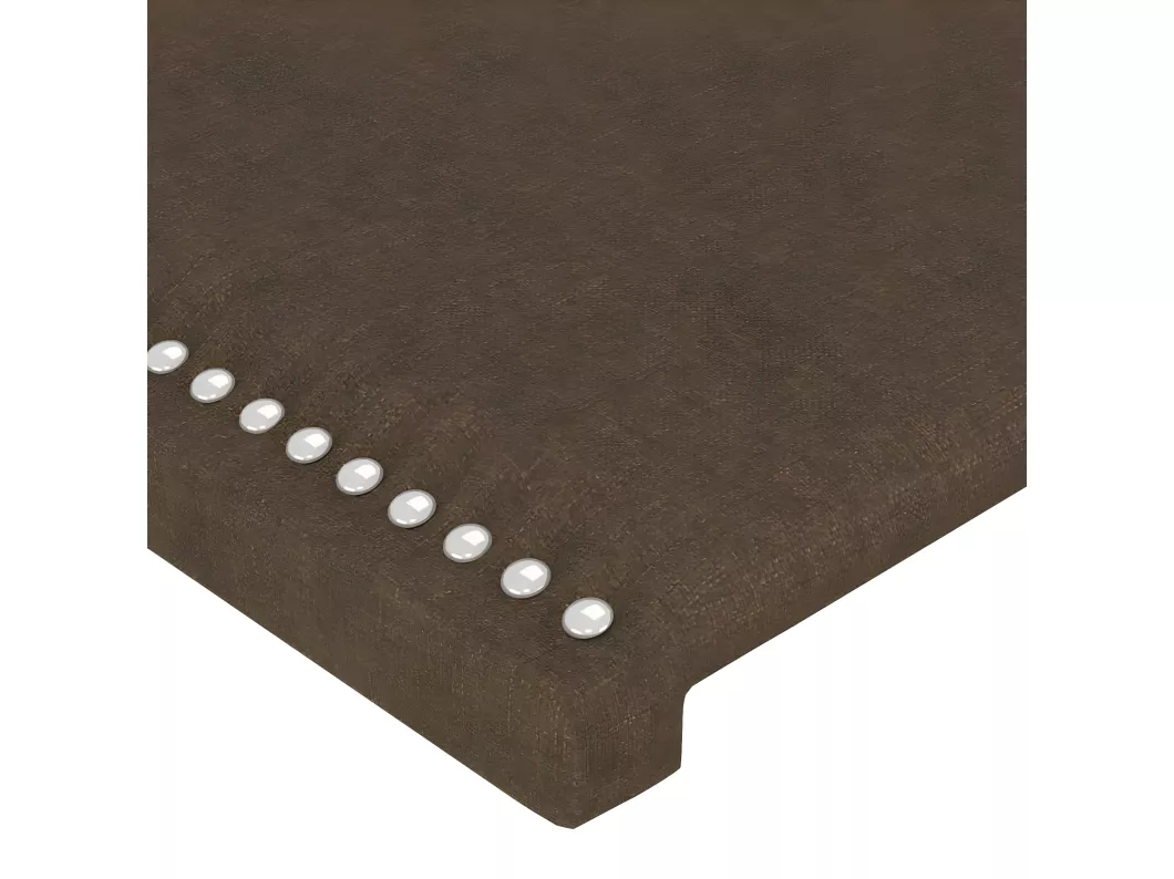 Kauf Unique Kopfteil Dunkelbraun 90x5x78/88 cm Stoff Kostenloser Versand