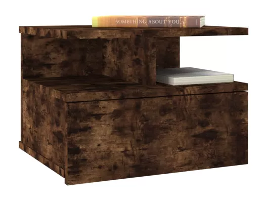 Kauf Unique Nachttisch Hängend Räuchereiche 40x31x27 cm Holzwerkstoff Fabrik Onlineshop