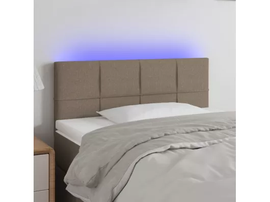 Kauf Unique LED Kopfteil Taupe 80x5x78/88 cm Stoff