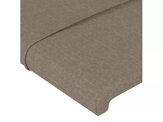Kauf Unique LED Kopfteil Taupe 80x5x78/88 cm Stoff Fabrikpreis