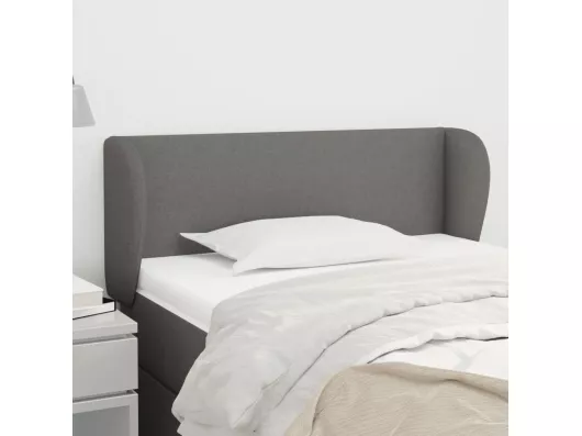 Kauf Unique Kopfteil mit Ohren Dunkelgrau 103x23x78/88 cm Stoff