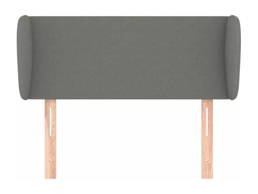 Kauf Unique Kopfteil mit Ohren Dunkelgrau 103x23x78/88 cm Stoff Rabatt