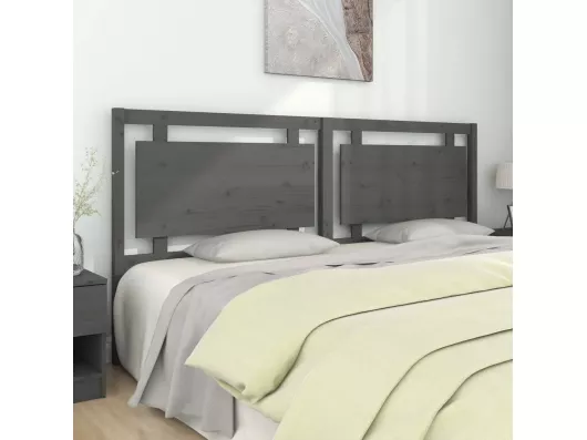 Kauf Unique Kopfteil Grau 205,5x4x100 cm Massivholz Kiefer