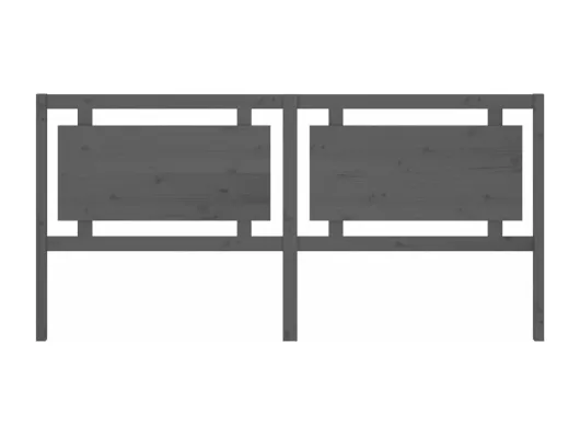 Kauf Unique Kopfteil Grau 205,5x4x100 cm Massivholz Kiefer Online Shopping