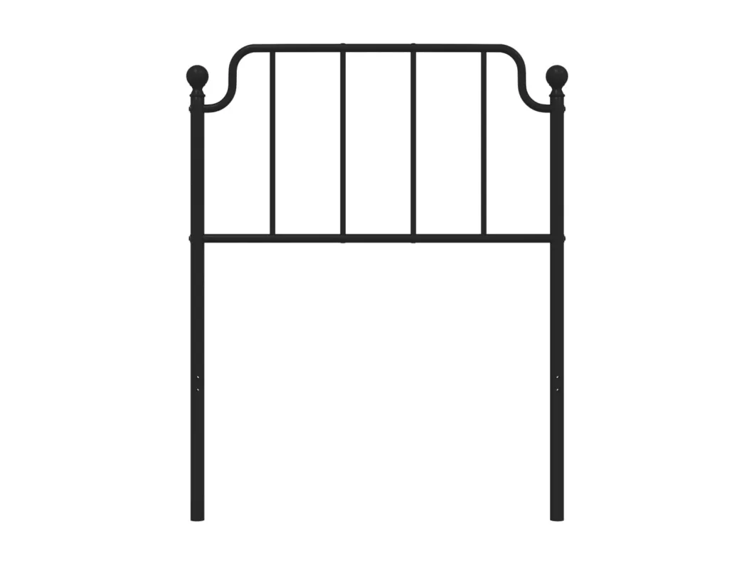 Kauf Unique Kopfteil Metall Schwarz 80 cm Exklusivangebot