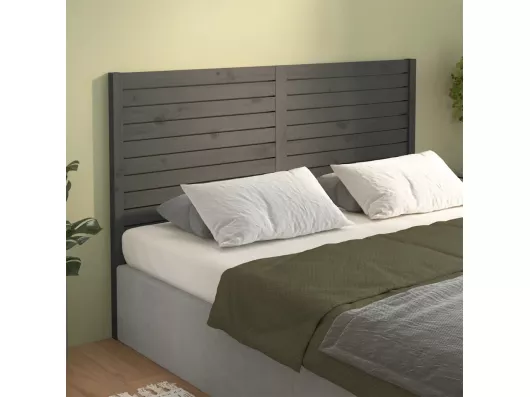 Kauf Unique Kopfteil Grau 126x4x100 cm Massivholz Kiefer Preisnachlass