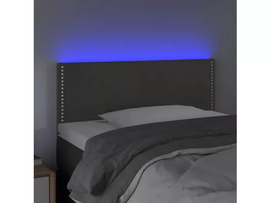 Kauf Unique LED Kopfteil Dunkelgrau 90x5x78/88 cm Samt Black Friday