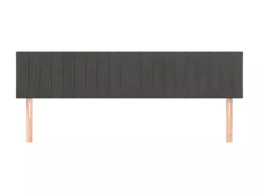 Kauf Unique Kopfteile 2 Stk. Dunkelgrau 100x5x78/88 cm Samt Cyber Monday