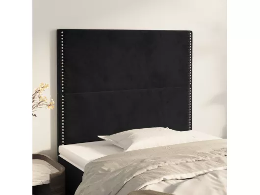 Kauf Unique Kopfteile 2 Stk. Schwarz 100x5x78/88 cm Samt