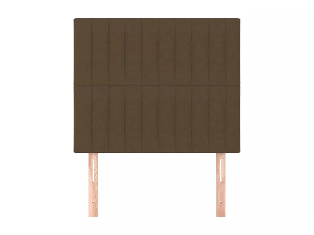 Kauf Unique Kopfteile 2 Stk. Dunkelbraun 90x5x78/88 cm Stoff Heißer Verkauf