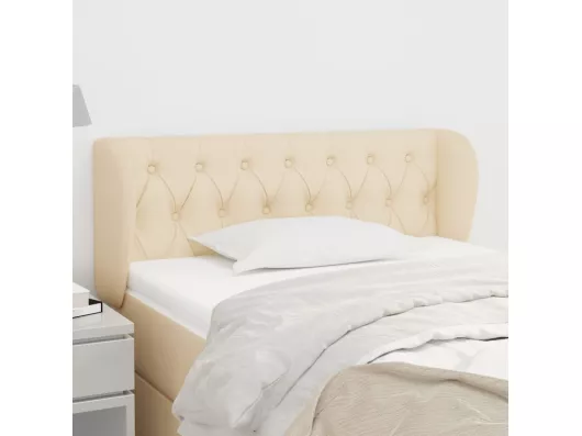 Kauf Unique Kopfteil mit Ohren Creme 93x23x78/88 cm Stoff