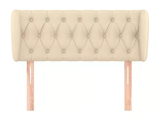 Kauf Unique Kopfteil mit Ohren Creme 93x23x78/88 cm Stoff Saisonale Angebote