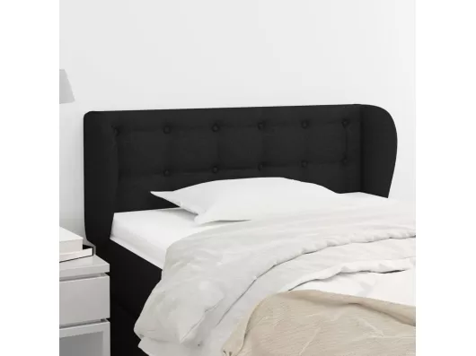 Kauf Unique Kopfteil mit Ohren Schwarz 83x23x78/88 cm Stoff