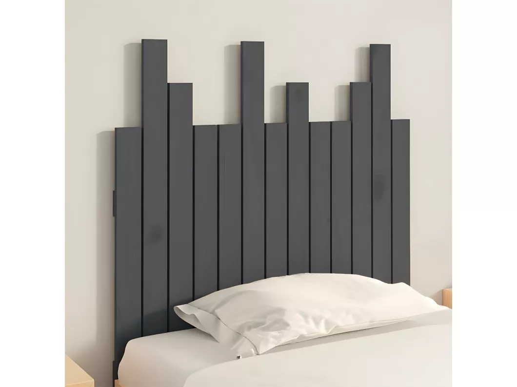 Kauf Unique Wand-Kopfteil Grau 82,5x3x80 cm Massivholz Kiefer Tägliche Deals