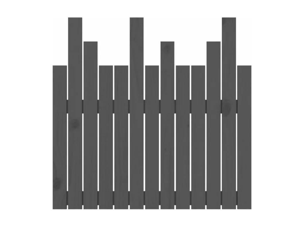 Kauf Unique Wand-Kopfteil Grau 82,5x3x80 cm Massivholz Kiefer Tägliche Deals