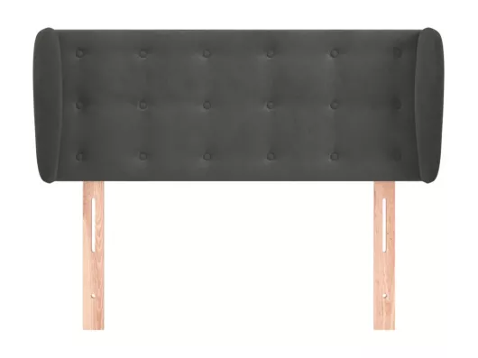 Kauf Unique Kopfteil mit Ohren Dunkelgrau 103x23x78/88 cm Samt Riesige Ersparnisse